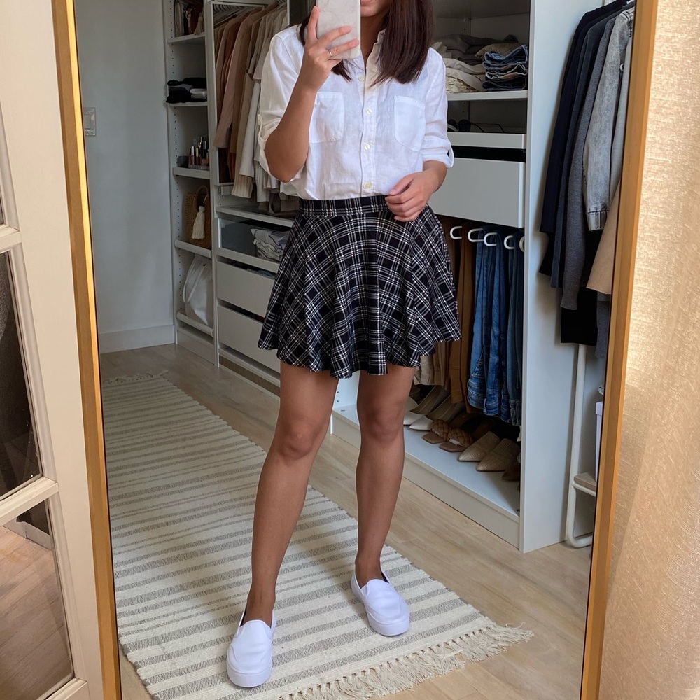F21 Plaid Skirt